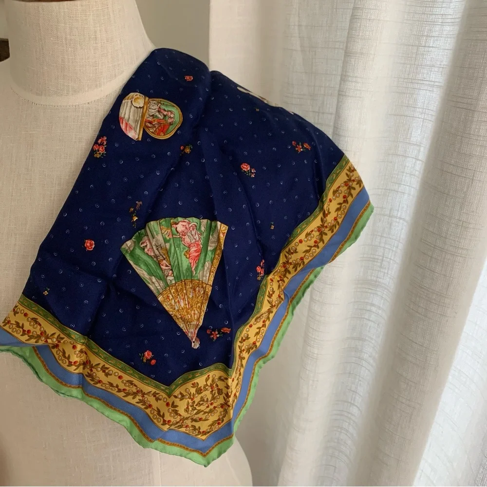 Mariano Rubinacci Galanterie Cherub Silk Scarf